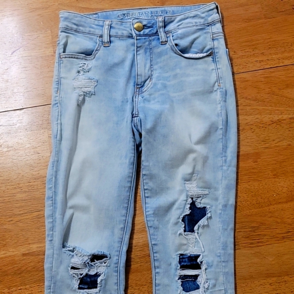 American Eagle Outfitters Super Skinny Stretch size 4 regular - Picture 2 of 3